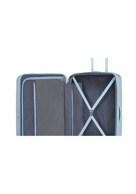 SoundBox 77cm Valigia da stiva L AMERICAN TOURISTER | SOUNDBOX 77/28PASTEL BLUE